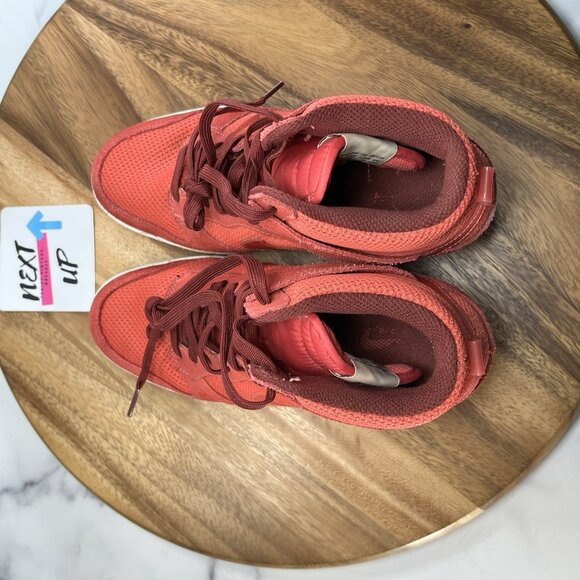 Nike Dunk Sky High Hi Red Pink Women's Us Size 8.5 Hidden Wedge Shoes 644877-600 - Picture 7 of 9